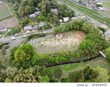 大胡城　北城　空撮 90868902