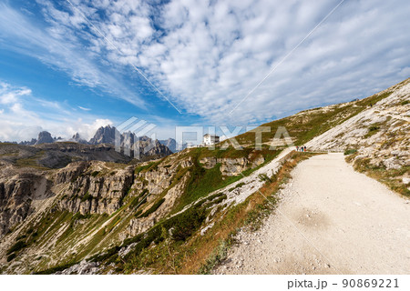 Mountain Range of Cadini di Misurina and Sorapiss - Dolomites Italy Mountain Range of Cadini di Misurina and Sorapiss - Dolomites Italy 90869221