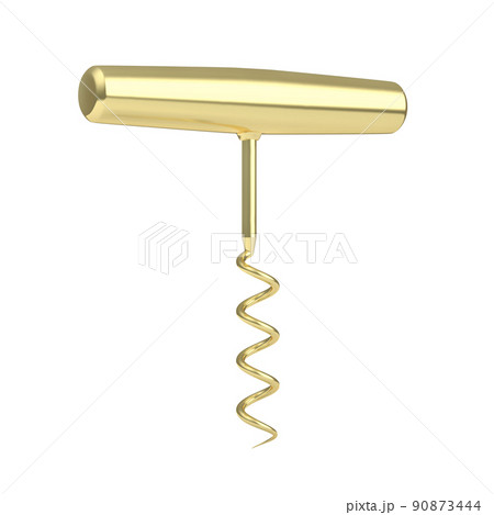Shiny golden corkscrew 90873444