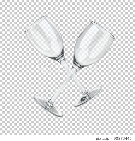Empty wine glasses 90873445