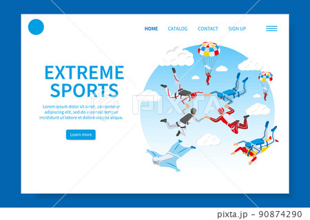 Extreme Sports Landing Page Extreme Sports Landing Page 90874290