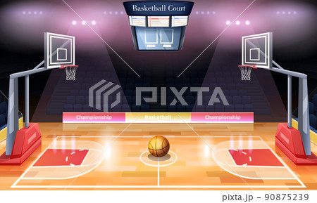 Animated Basketball Court