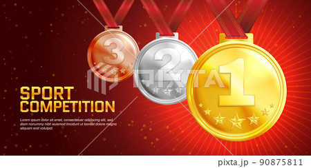 Sport Competition Realistic Poster 90875811