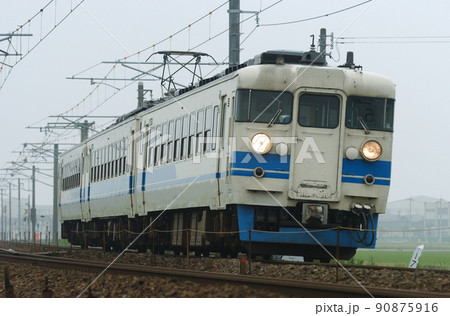 北陸本線　美川ー加賀笠間　JR西日本　475系　A07編成（金沢） 90875916