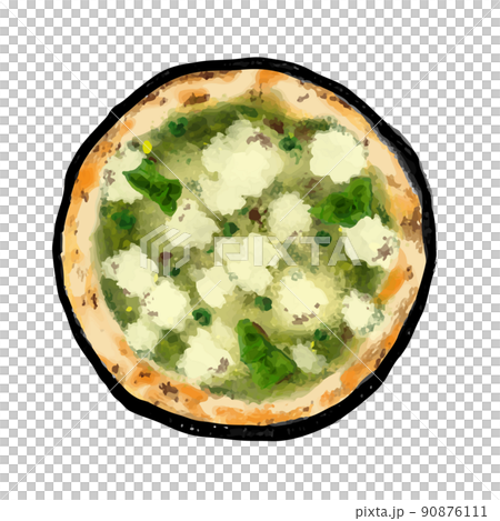 Genovese pizza that looks delicious Genovese pizza that looks delicious 90876111