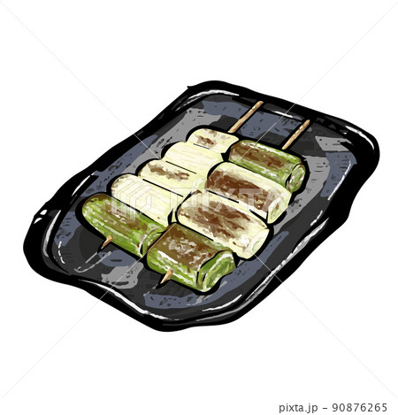 おいしそうなねぎ串 90876265
