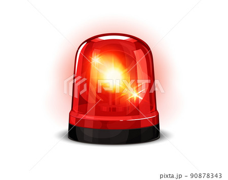 サイレンのライト_回転灯のイラスト 90878343