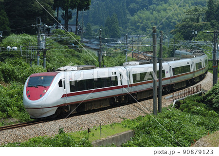 北陸本線　石動ー倶利伽羅　北越急行　681系　N01＋N11編成　はくたか 90879123