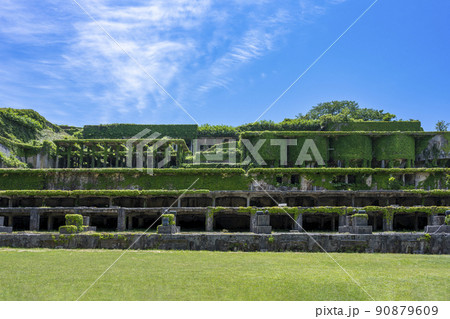  新潟県　佐渡島の北沢浮遊選鉱場跡 90879609
