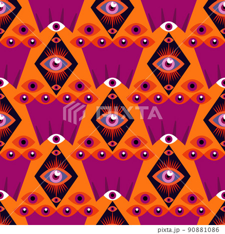 Eye pattern 31のイラスト素材 [90881086] - PIXTA