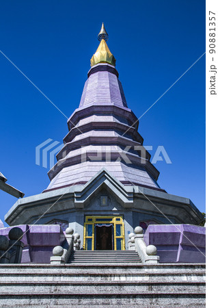 Twin pagodas Doi Inthanon national park, Chiang Mai, Thailand Twin pagodas Doi Inthanon national park, Chiang Mai, Thailand 90881357