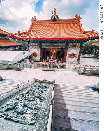 Wat Boromracha Kanchanapisek Anusorn or Wat Leng Noei Yi 2 chinese complex in Bang Bua Thong 90881409