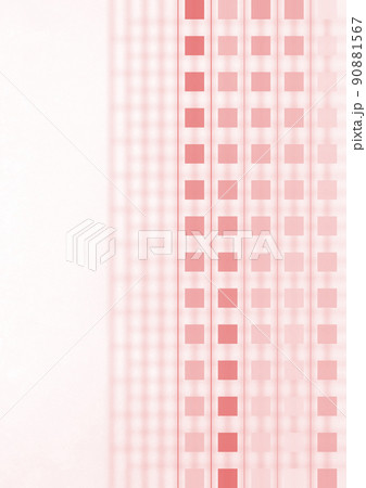 縦ラインの背景　ブロック　（背景素材）　赤　縦ライン 90881567