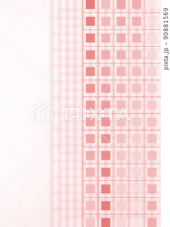 縦ラインの背景　ブロック　（背景素材）　赤　縦格子 90881569