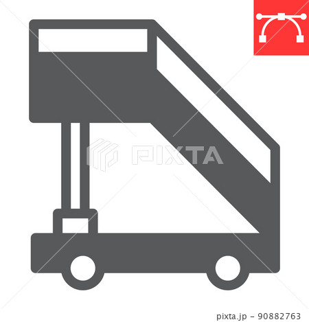 Airport ladder glyph icon, transport and airport, plane ladder vector icon, vector graphics, editable stroke solid sign, eps 10 Airport ladder glyph icon, transport and airport, plane ladder vector icon, vector graphics, editable stroke solid sign, eps 10 90882763