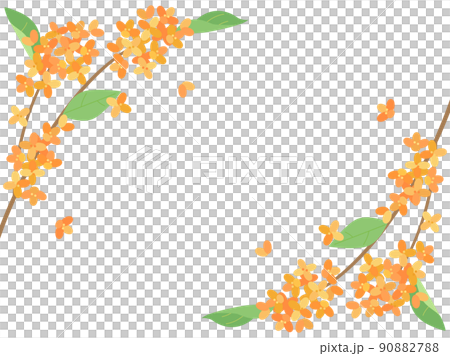 金木犀をイメージしたイラスト 90882788