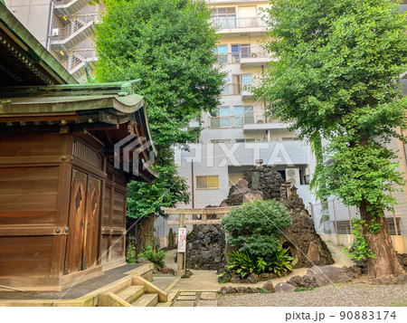 東京入船・鉄砲洲稲荷神社の鉄砲洲富士 東京入船・鉄砲洲稲荷神社の鉄砲洲富士 90883174