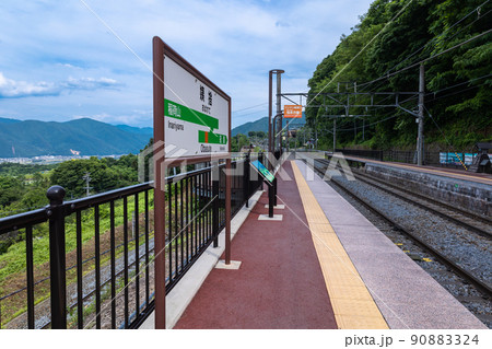 姨捨駅のホーム 姨捨駅のホーム 90883324