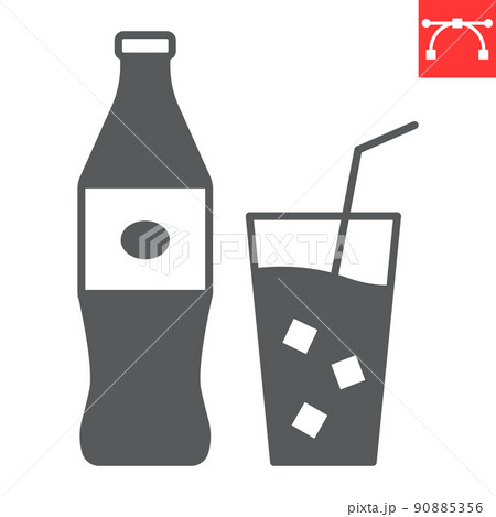 Cola bottle glyph icon, soda and beverage, lemonade vector icon, vector graphics, editable stroke solid sign, eps 10. Cola bottle glyph icon, soda and beverage, lemonade vector icon, vector graphics, editable stroke solid sign, eps 10. 90885356