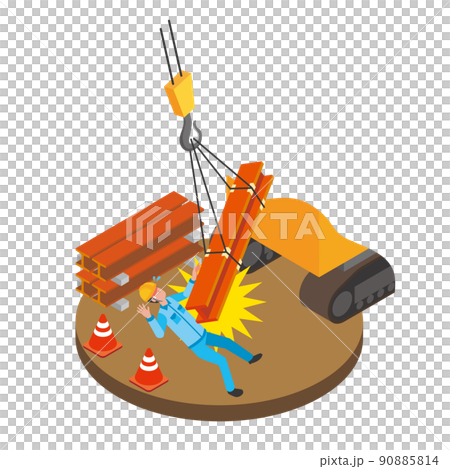 Accident during slinging work 90885814