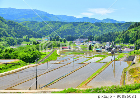 横倉駅周辺の風景(長野県栄村)【2022.5】 90886031