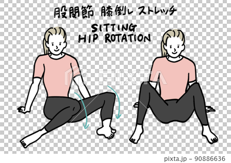 Pelvic and hip stretch 90886636