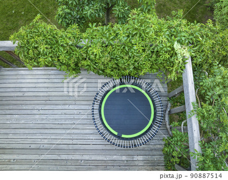 mini fitness trampoline in backyard patio mini fitness trampoline in backyard patio 90887514
