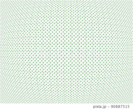 背景　壁紙　水玉　ドット　膨張　歪み　緑色　グラデーション 90887515