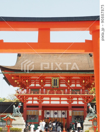 京都府 伏見稲荷大社 鳥居 京都府 伏見稲荷大社 鳥居 90887875