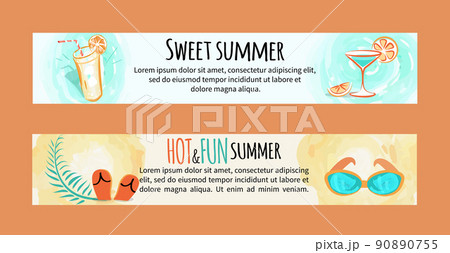 Sweet Hot Fun Summer Banners Set with Accessories Sweet Hot Fun Summer Banners Set with Accessories 90890755