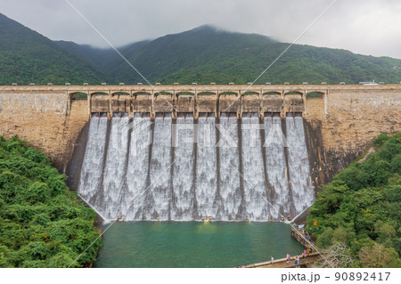 Tai Tam Tuk Reservoir, Flood Discharge After Raining 12 June 2022 90892417