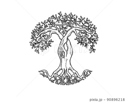 Jelly Tree ink white tree design black illustration art and jelly  sketch  Search by Muzli