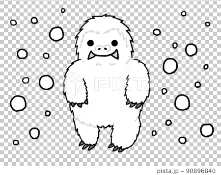 雪男のイラスト 90896840