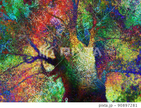 Colorful Abstract Tree Colorful Abstract Tree 90897281