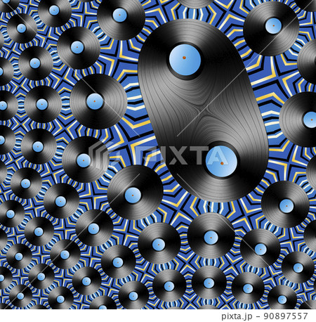 Vinyl Record Abstract 90897557