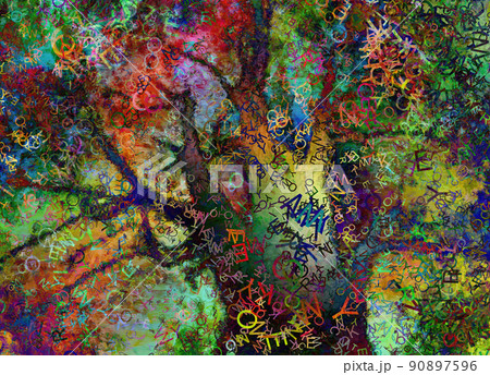 Colorful Abstract Tree 90897596