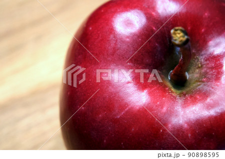 One big red apple. A macro shot of an apple of the Red Chief variety. 90898595