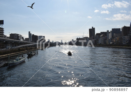 隅田川、東京浅草 隅田川、東京浅草 90898897