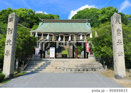 【広島県】晴天の備後護国神社 【広島県】晴天の備後護国神社 90899835