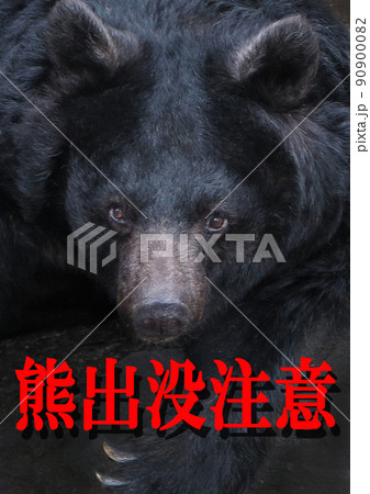 熊出没注意　ポスター　アイコン　看板 90900082