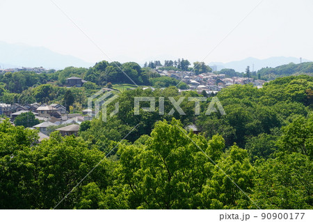 町田市小山田緑地から見た新緑の上小山田の風景 町田市小山田緑地から見た新緑の上小山田の風景 90900177