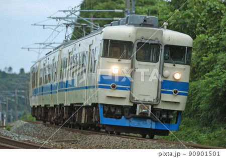 北陸本線　細呂木ー芦原温泉　JR西日本　413系　B06編成（金沢） 90901501