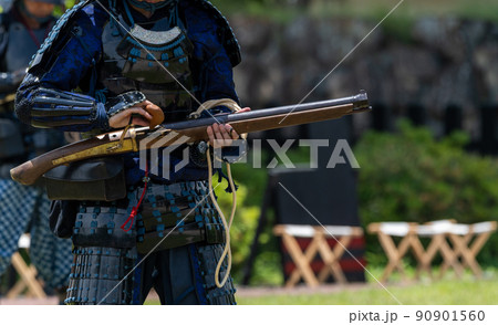 火縄銃の射撃 90901560