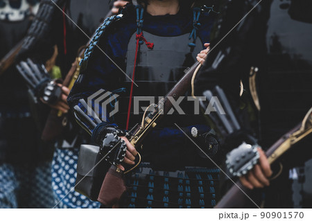 火縄銃の射撃 90901570