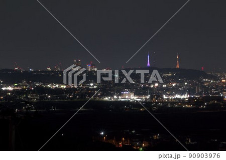 仙台、那智が丘夜景　夜景のイメージ 90903976