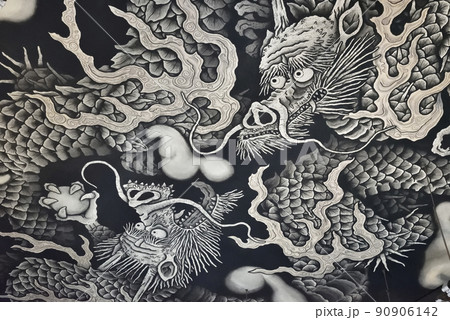双龍図天井画　建仁寺 90906142