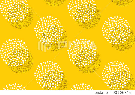 Dotwork circles seamless pattern background. Sand grain effect. Noise stipple dots texture. Abstract noise dotwork shapes. Round grain dots pattern. Stipple circles yellow texture. Vector Dotwork circles seamless pattern background. Sand grain effect. Noise stipple dots texture. Abstract noise dotwork shapes. Round grain dots pattern. Stipple circles yellow texture. Vector 90906316