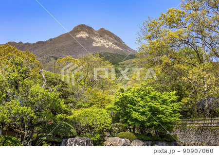 春の湯布院 由布岳 春の湯布院 由布岳 90907060