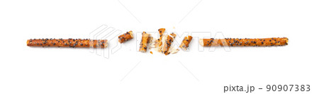 Bread stick or pretzel Bread stick or pretzel 90907383