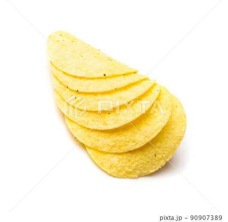 Potato Chips Isolated Potato Chips Isolated 90907389